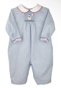 Longall with Hand Picture Smocked Santa