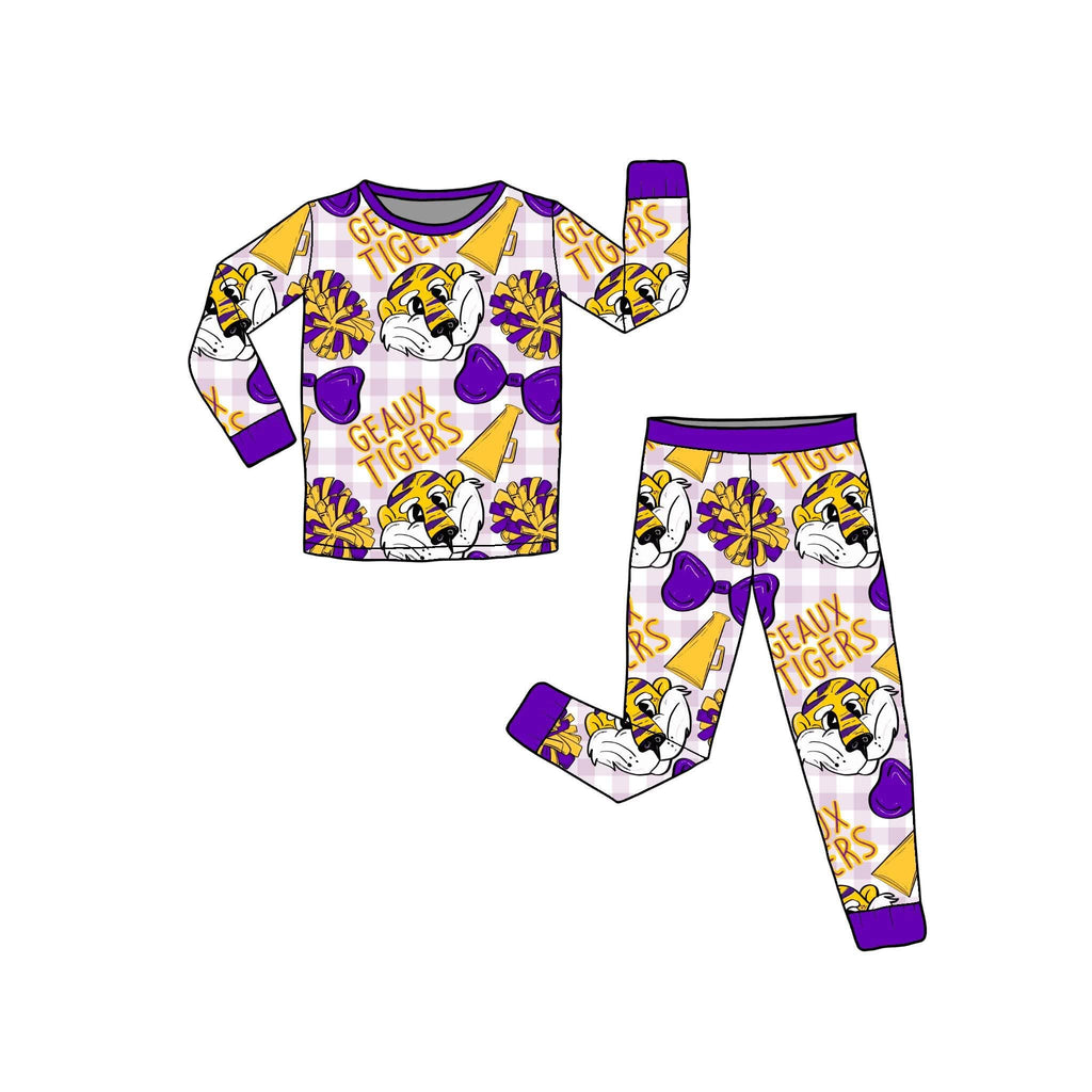 Geaux Tigers Girls Long Sleeve PJ Set