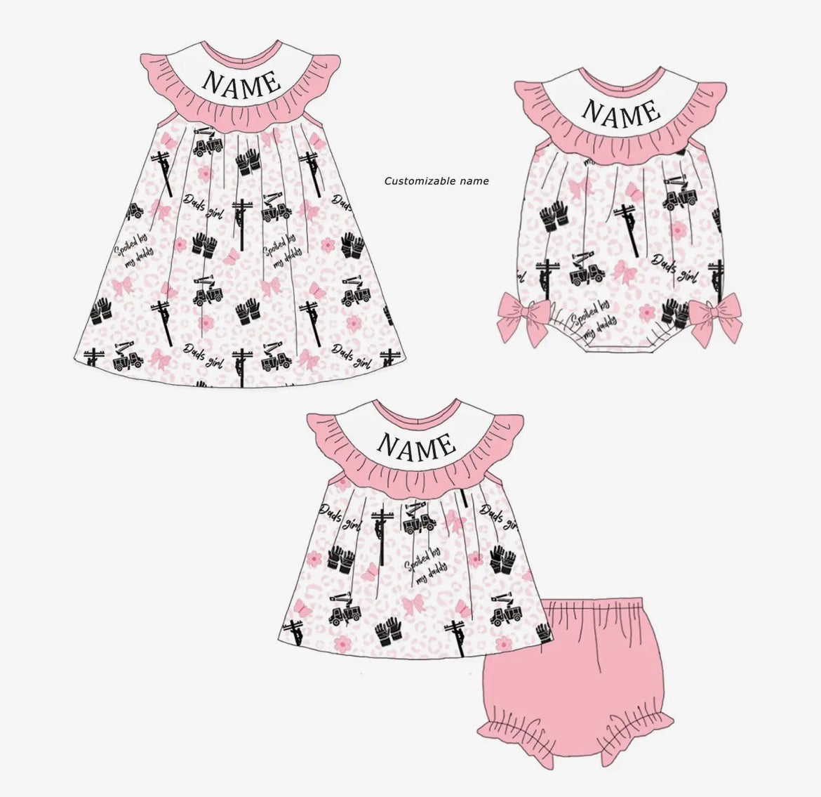 Thank a Lineman diaper set