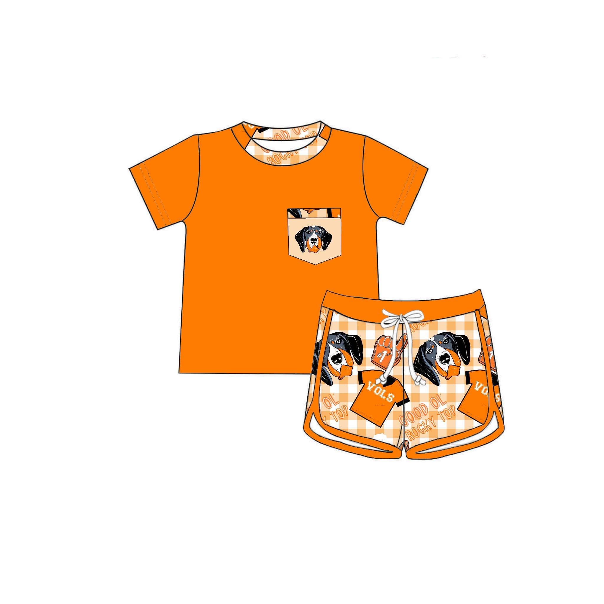 Good ‘Ol Rocky Top Boys Pocket Tee + Shorts Set