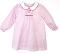 Dress with Hand Picture Smocked Santa