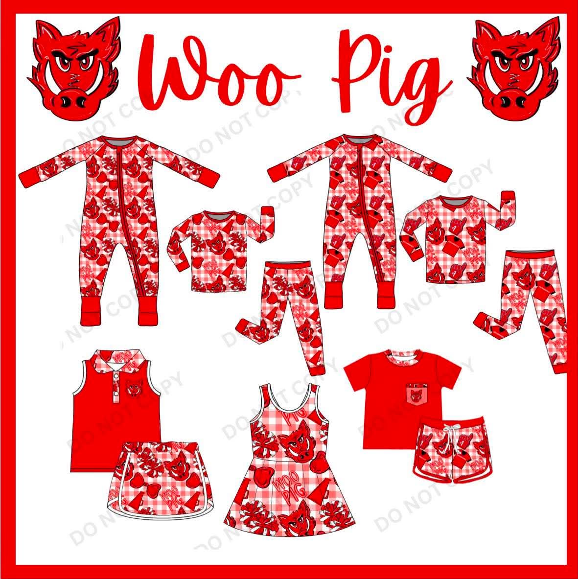 Woo Pig Girls Long Sleeve PJ Set