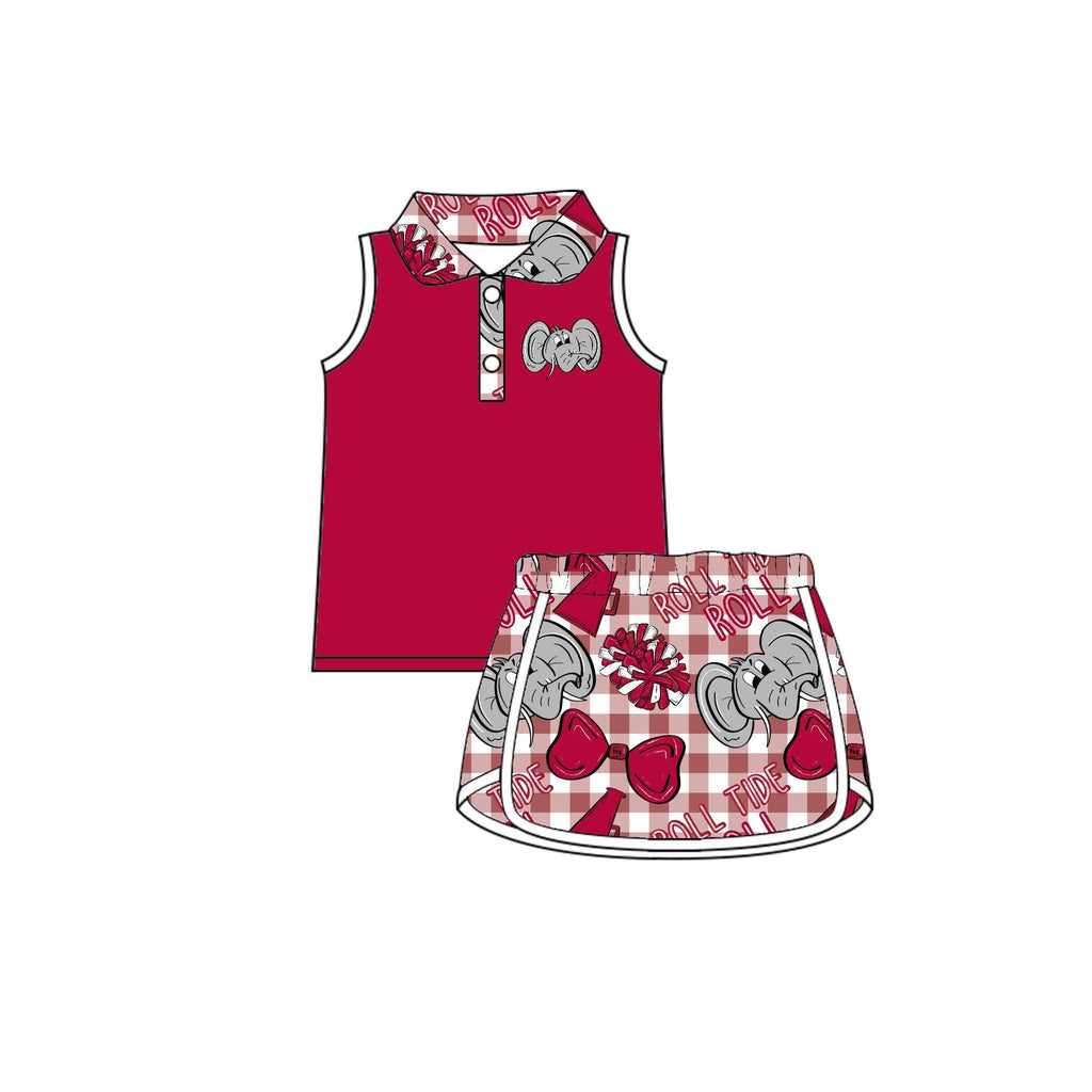 Roll Tide Roll Girls Athletic Skirt Set