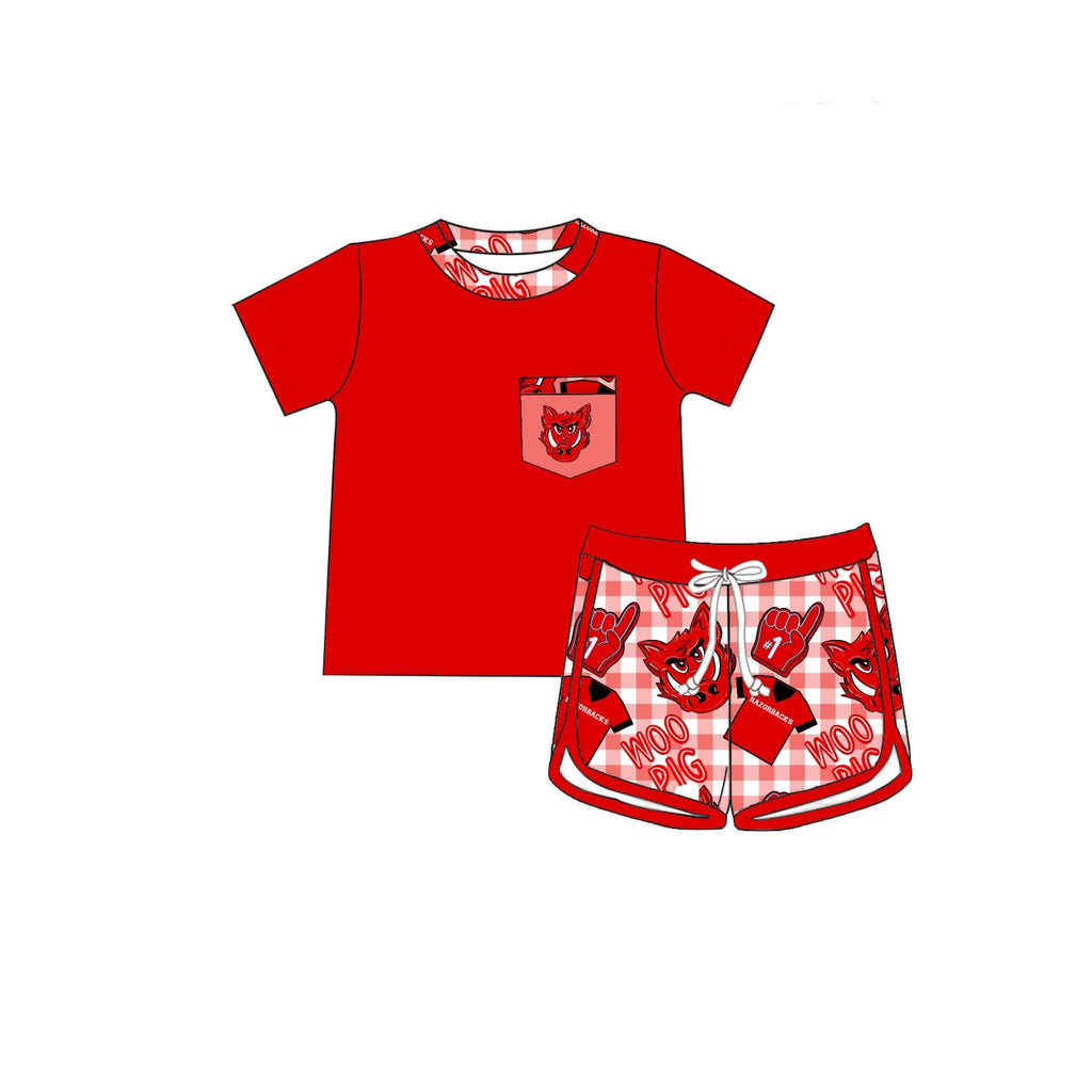Woo Pig Boys Pocket Tee + Shorts Set