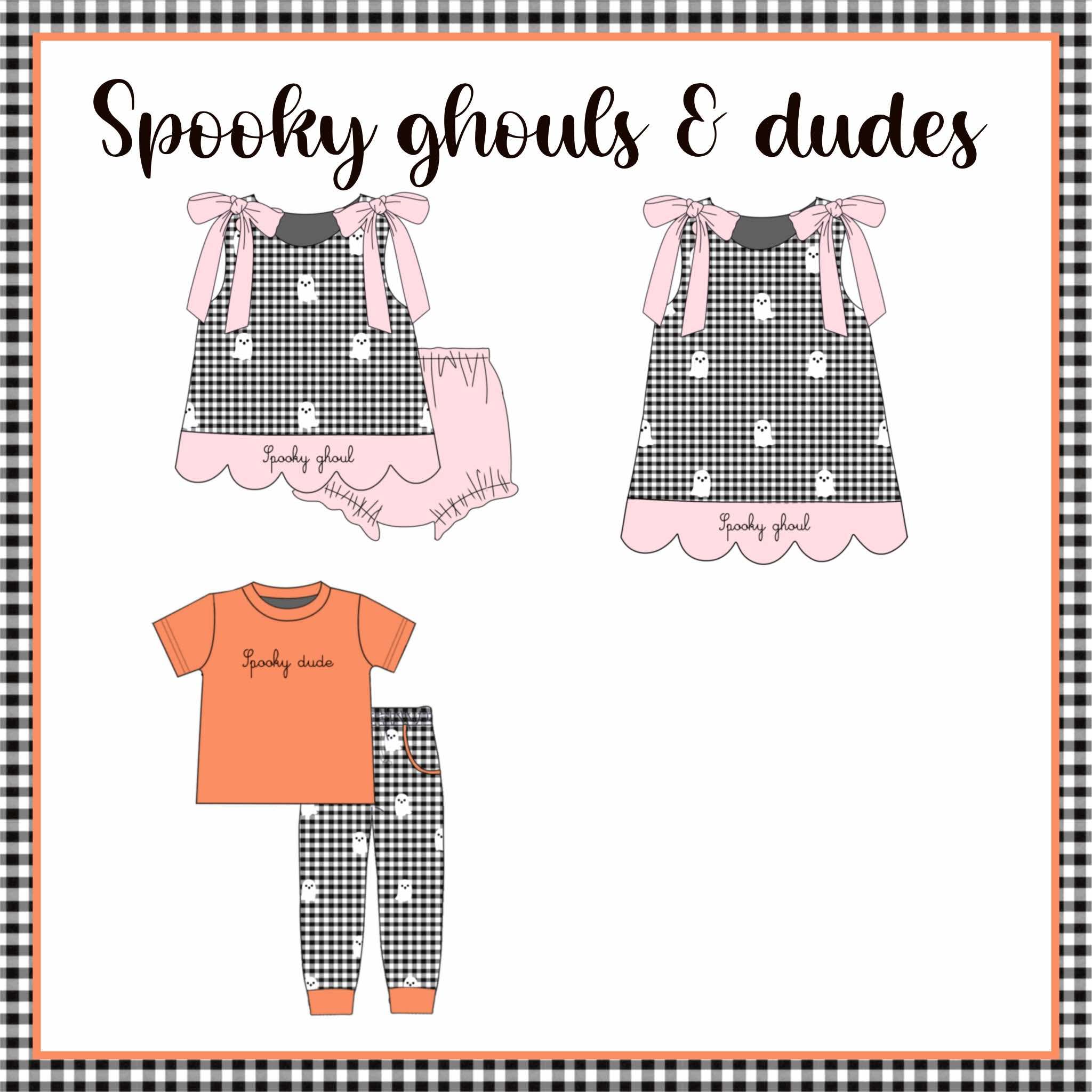 Spooky ghouls & dudes diaper set ETA SEPTEMBER