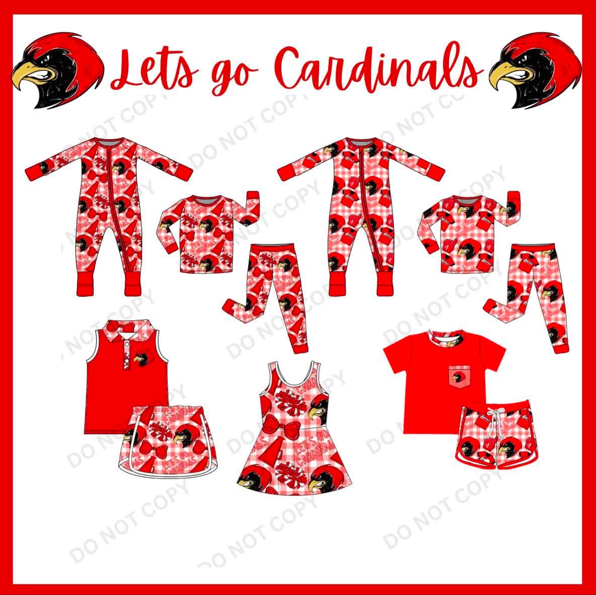 Let’s go Cardinals Boys Zippy