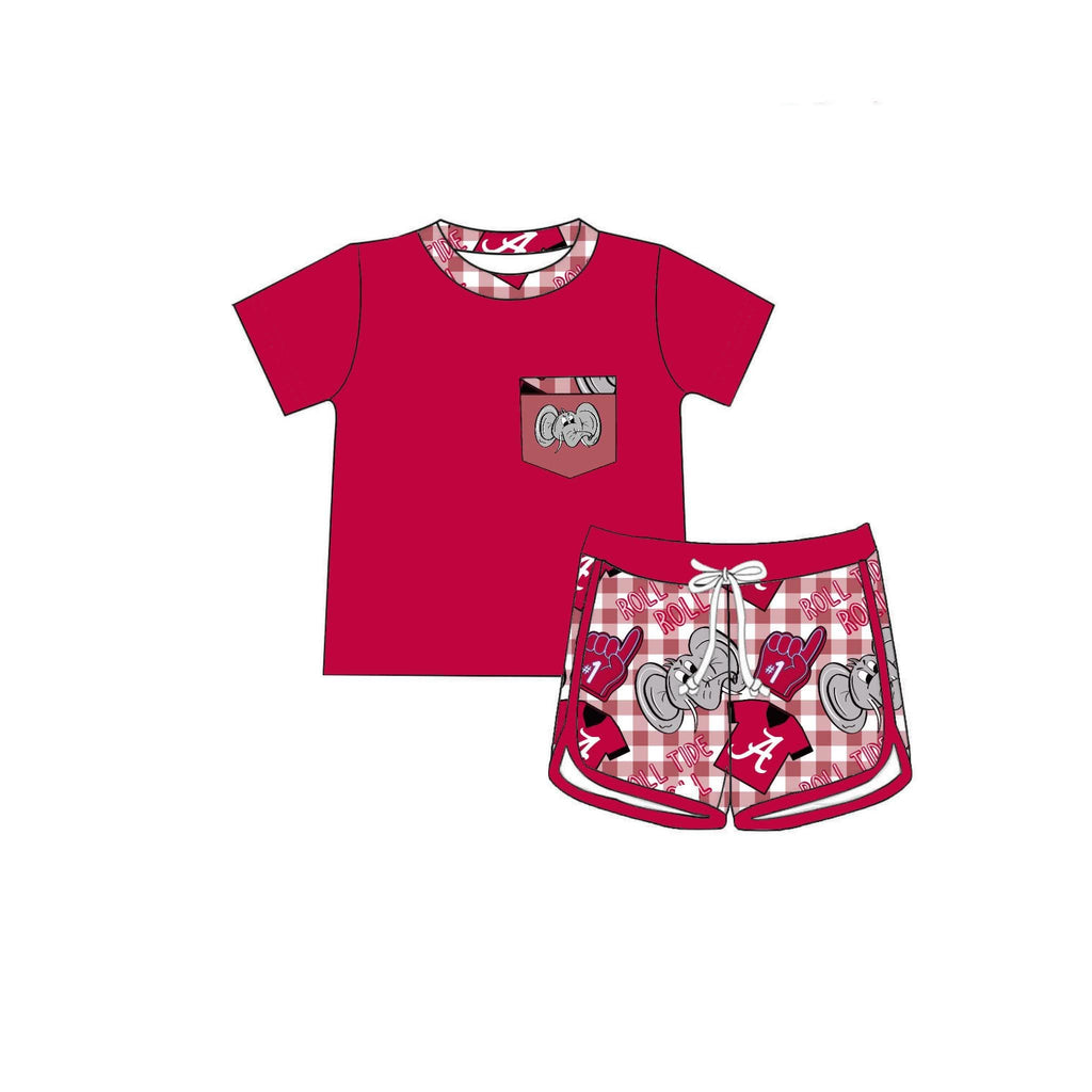 Roll Tide Roll Boys Pocket Tee + Shirt Set