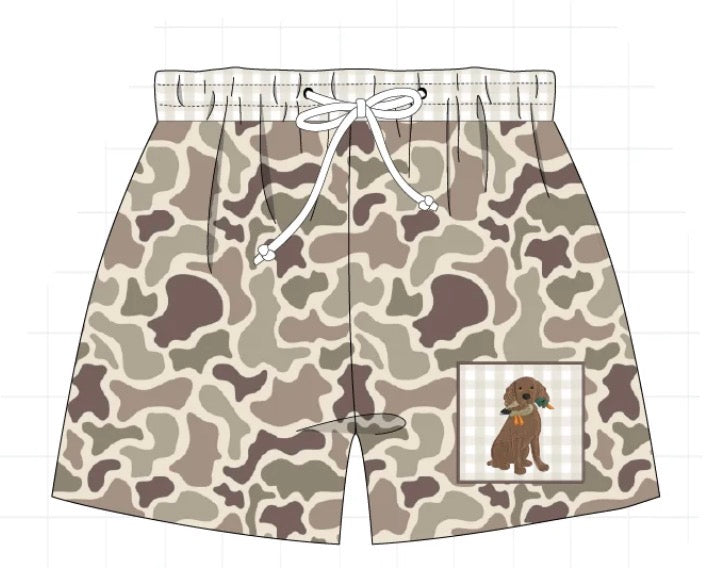 Camo Hunting Swim Trunks