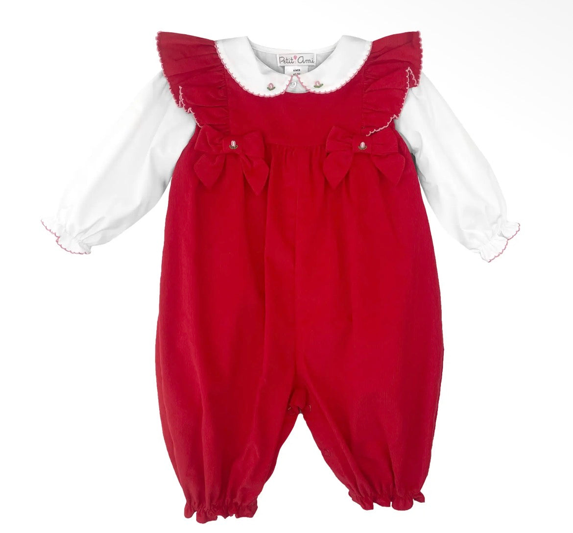 Longall with Ruffle Accent & Bows