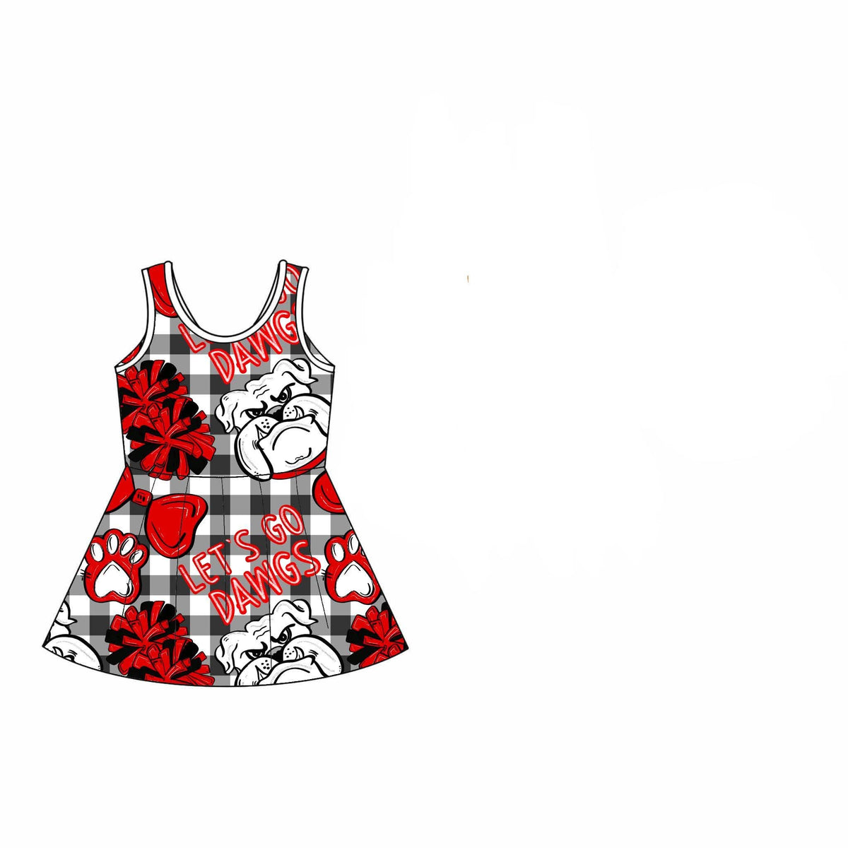 Let’s go Bulldogs Girls Athletic Dress