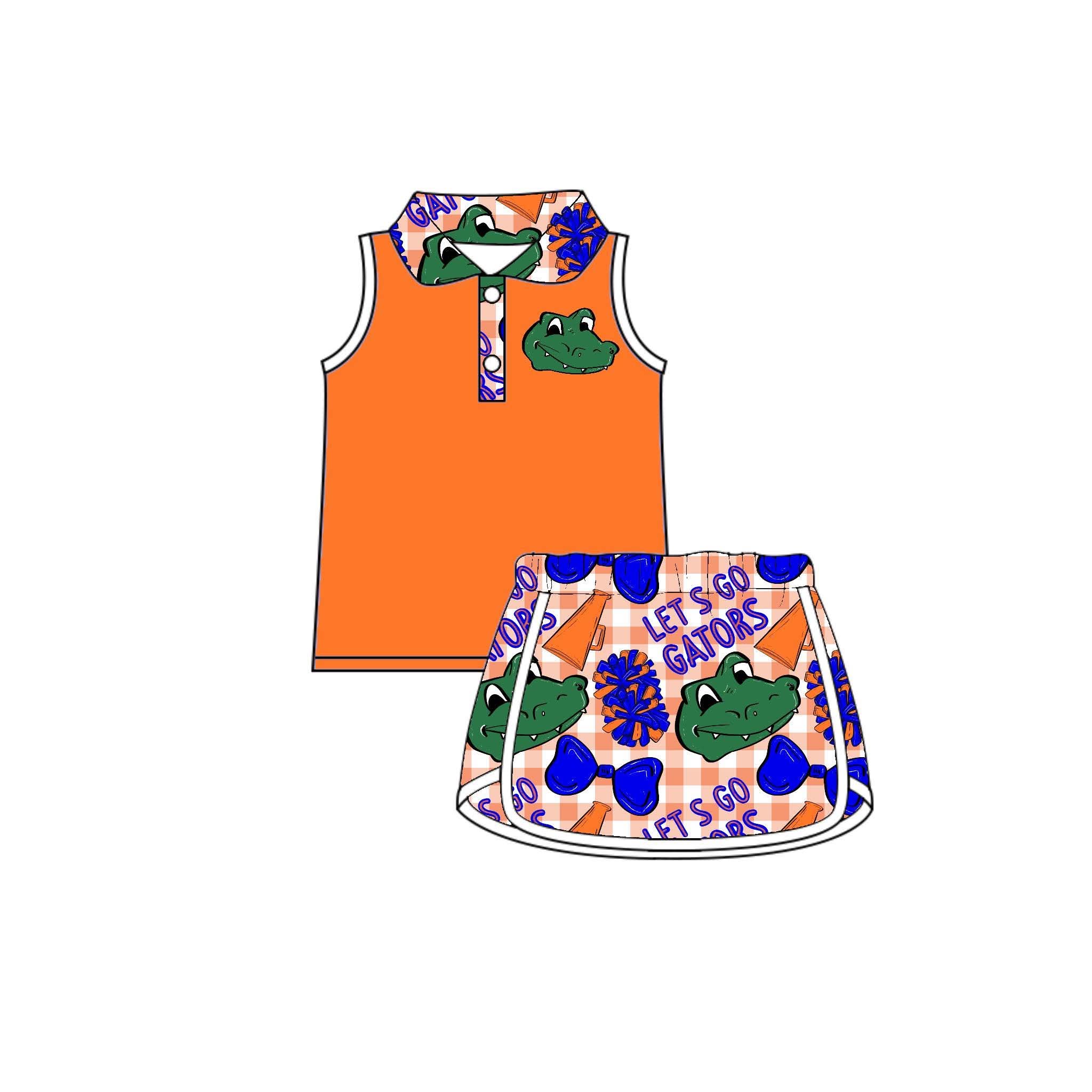 Let’s go Gators Girls Athletic Skirt Set