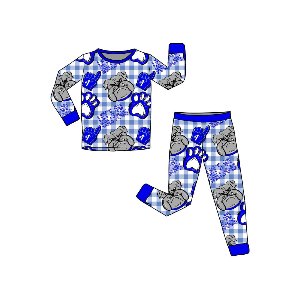 Let’s go Bulldogs Boys Long Sleeve PJ Set