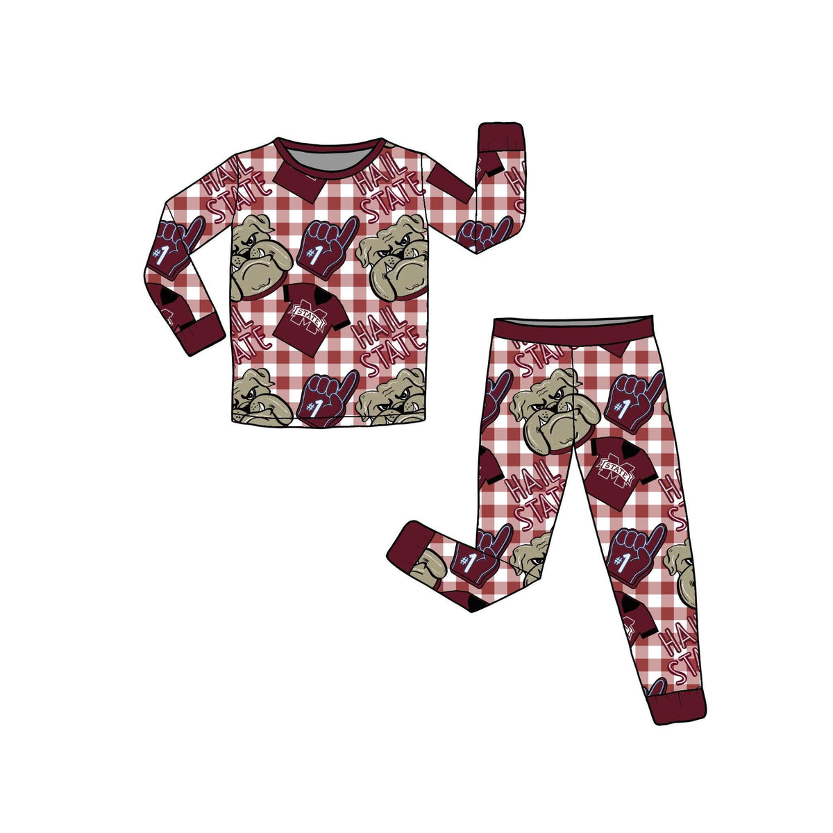 Hail State Boys Long Sleeve PJ Set