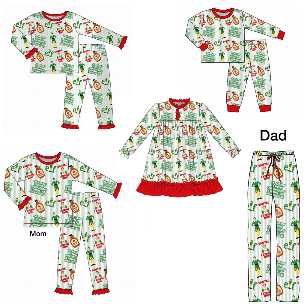 Elf Family Pajamas