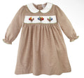 Turkey Hand Picture Smocked Dress