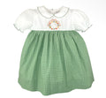 Fall Wreath Hand Embroidered Dress