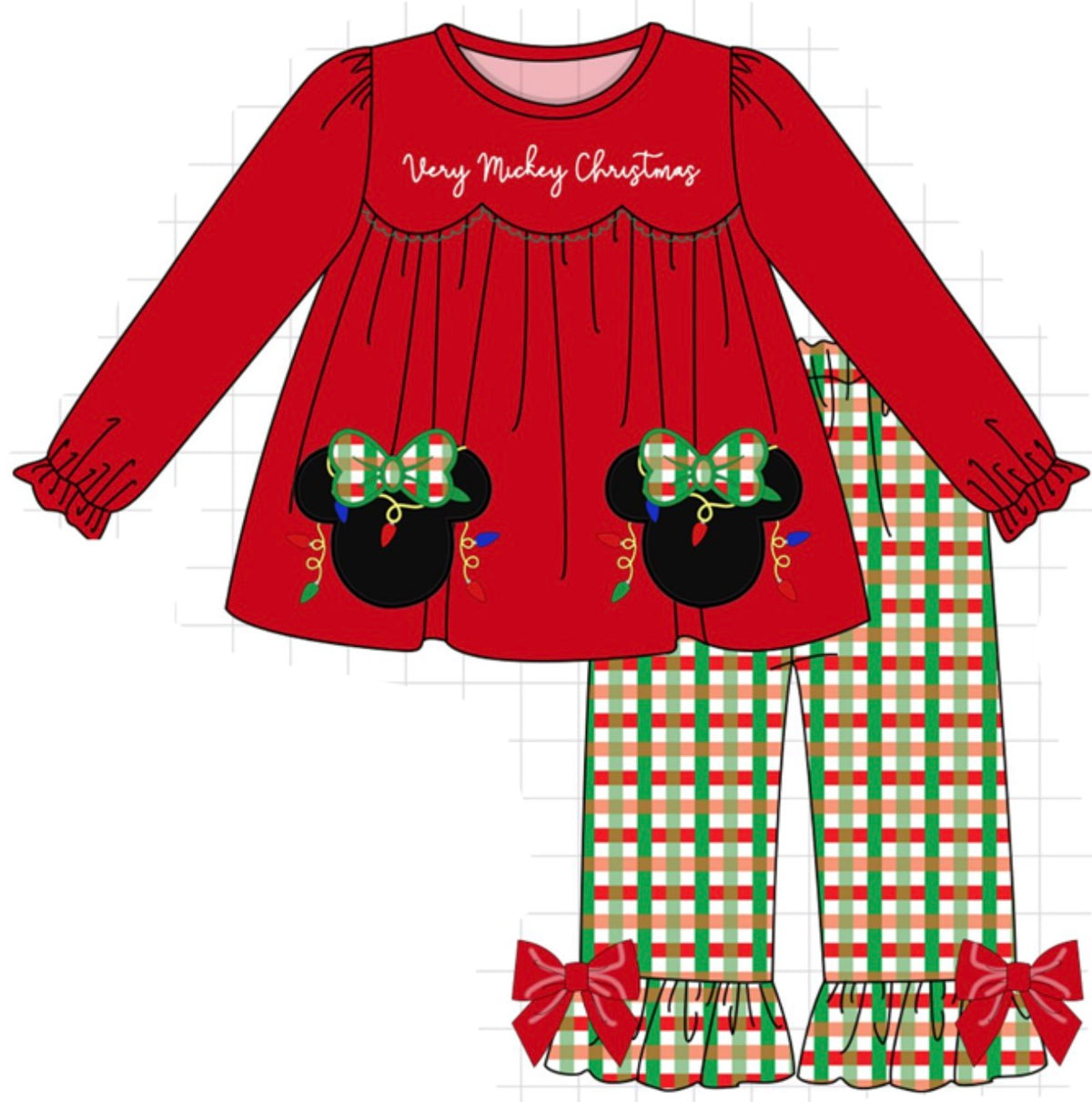 Very Merry Christmas Girls Pants Set