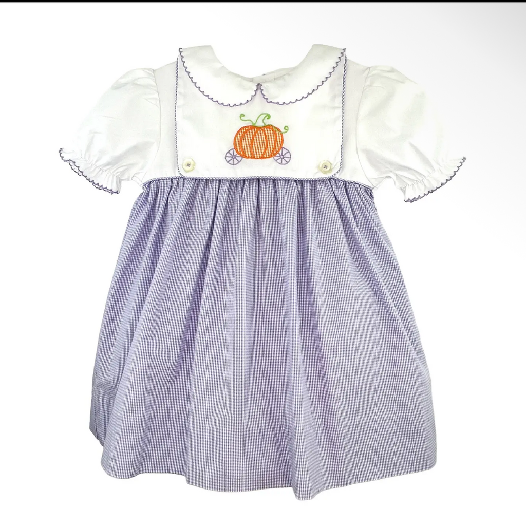 Castle Fairytale Smocked Dress with Removable Bib